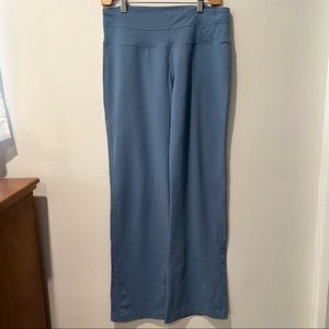 PrAna wide leg yoga pants blue size large